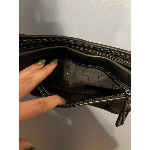 Simply Vera By Vera Wang Black Crossbody Purse Multi Pockets Adjustable Strap - Picture 5 of 10